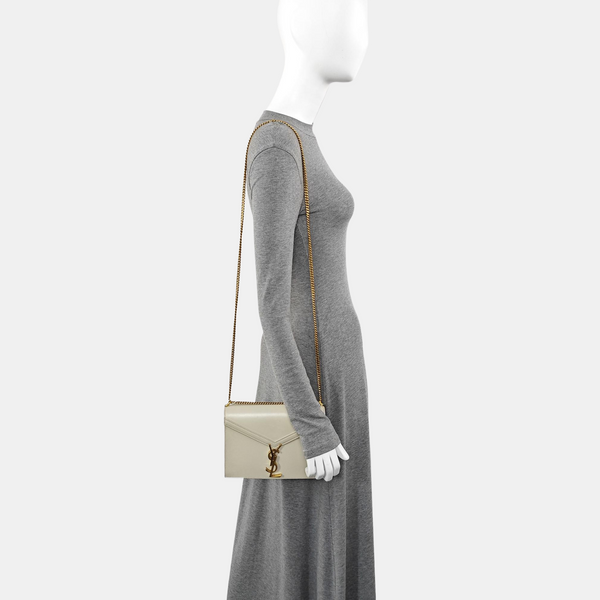 CASSANDRA Quilted Calfskin Gray