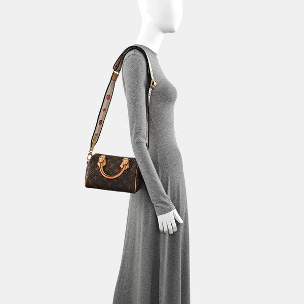 SPEEDY 20 Monogram Coated Canvas Brown