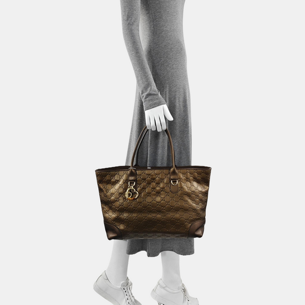Heart Bit Monogram Calfskin Brown