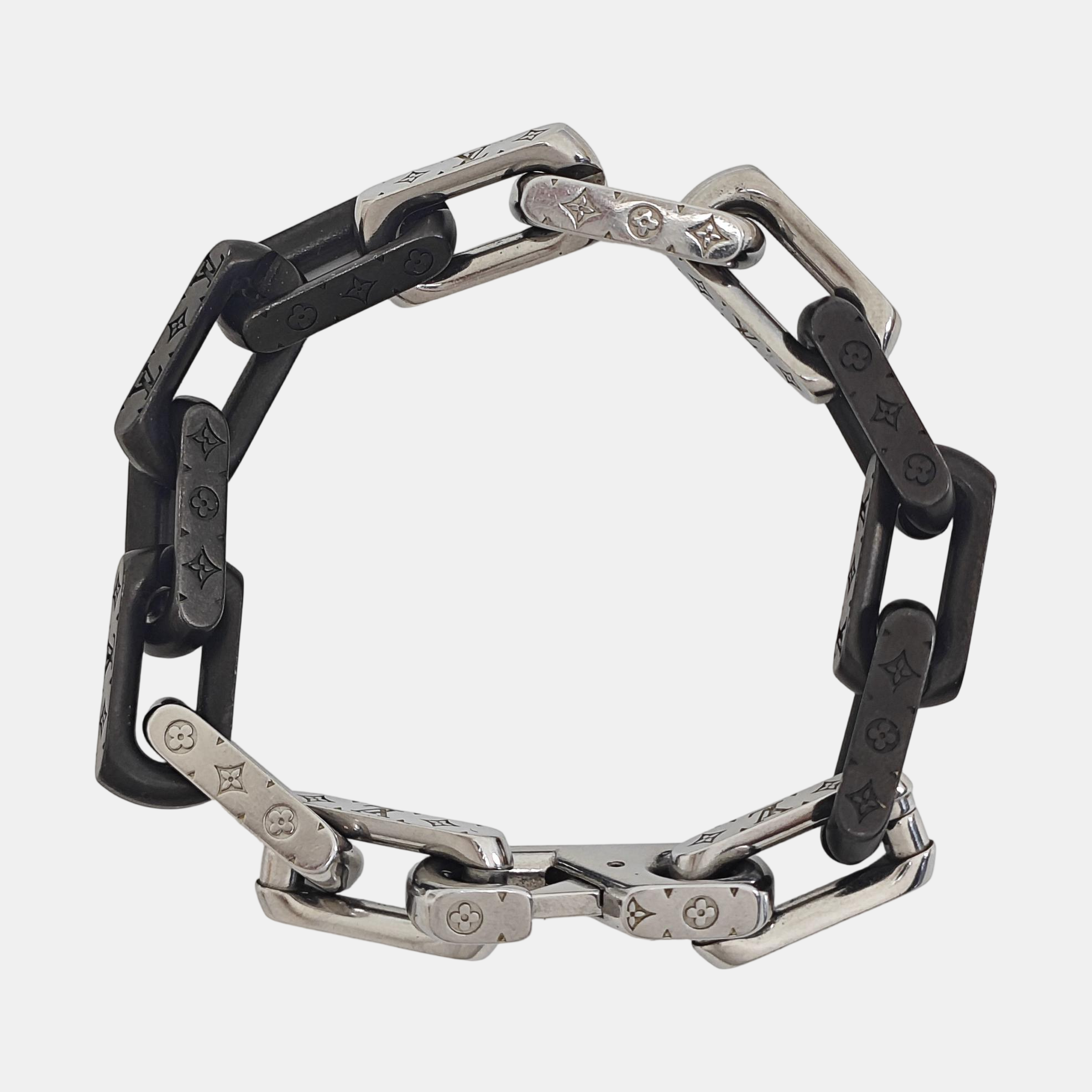 MONOGRAM CHAIN Metal Silver Bracelet