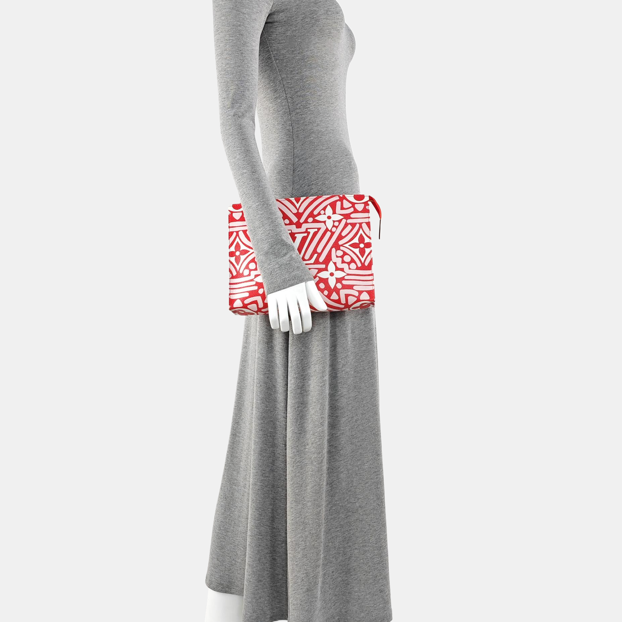 TOILET POCKET 26 Coated Canvas Red