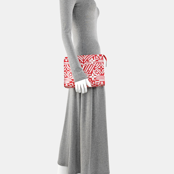 TOILET POCKET 26 Coated Canvas Red