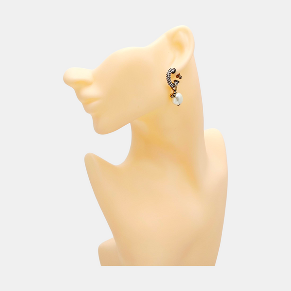 J'adior Metal Gold Earrings