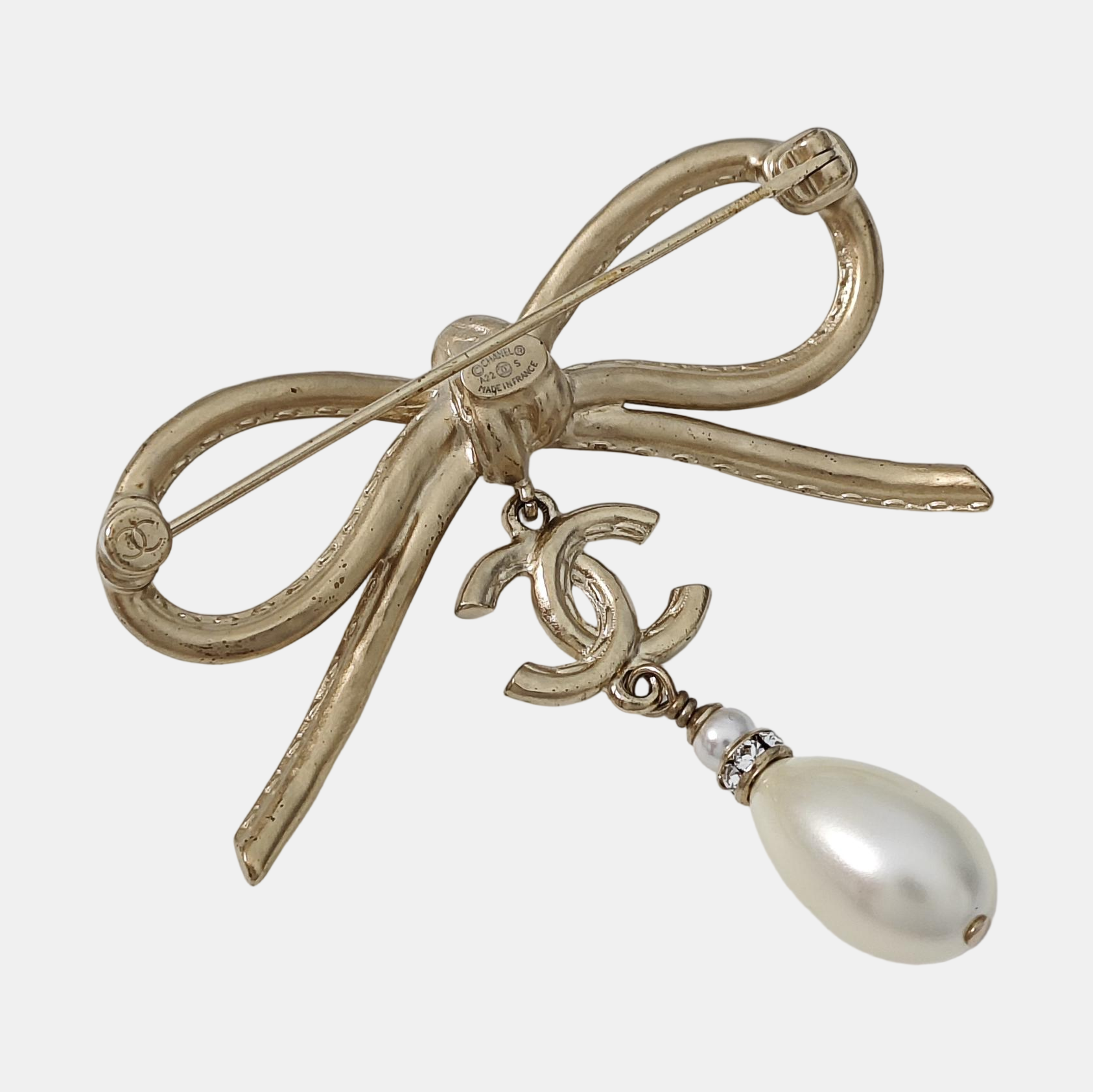 Metal Gold Brooch