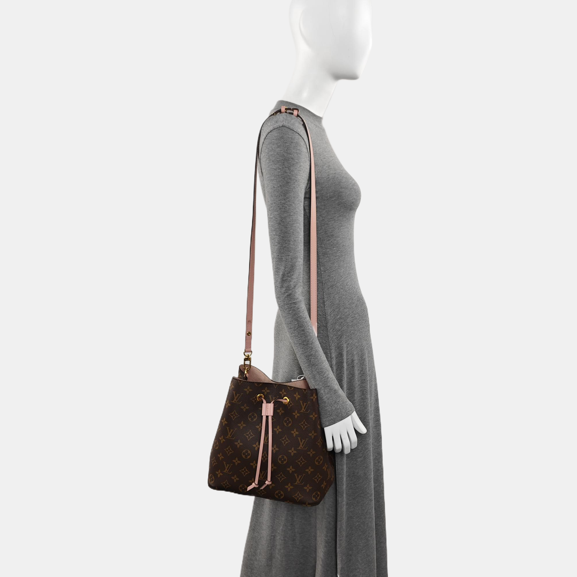 NÉONOÉ MM Monogram Coated Canvas Brown