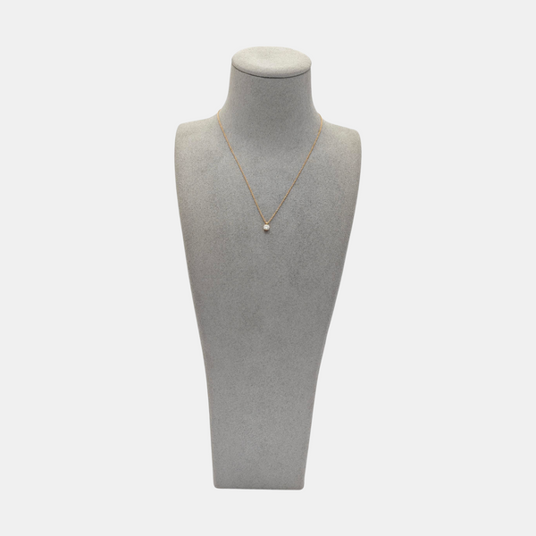 Tiffany Solitaire 18k Rose Gold Necklace