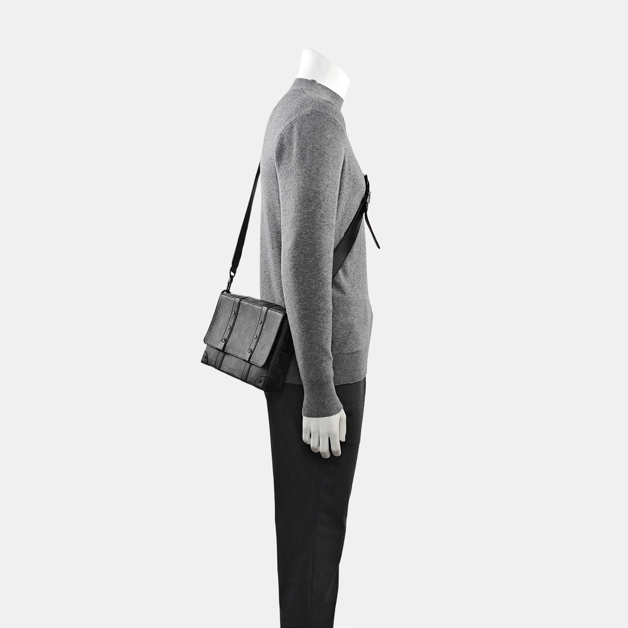 TRUNK PM Monogram Coated Canvas Black