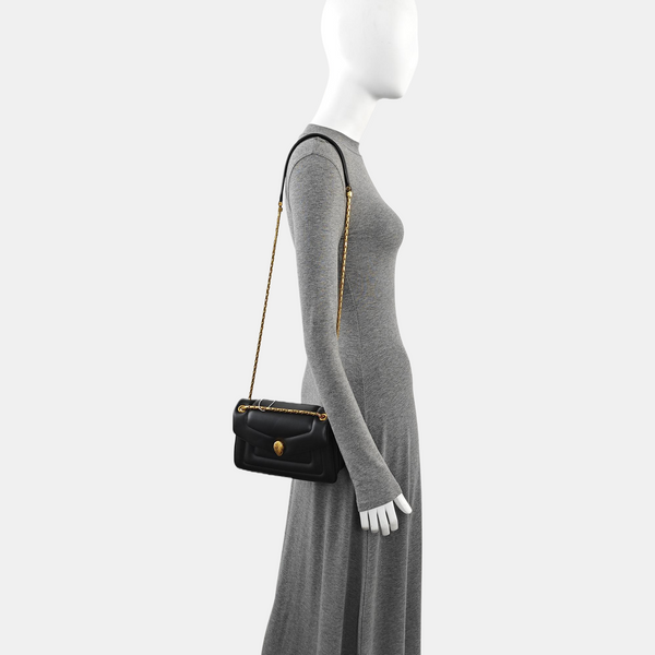 SERPENTI FOREVER Quilted Calfskin Black