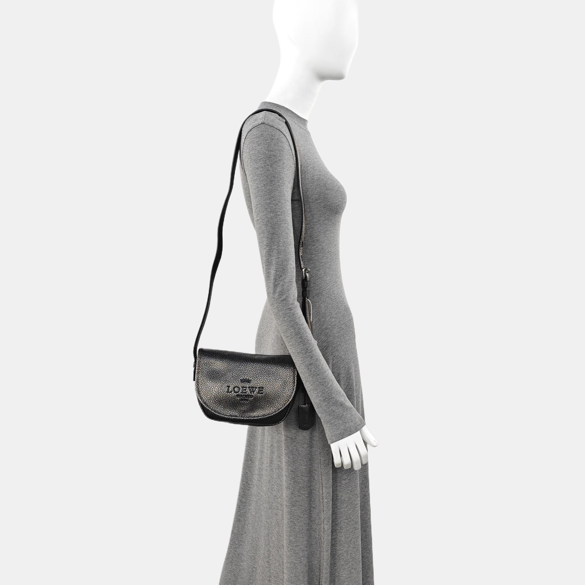 Calfskin Shoulder Bag Black