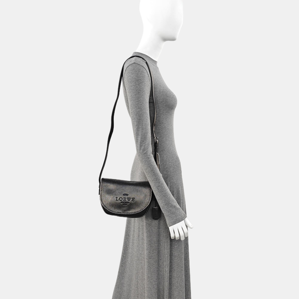 Calfskin Shoulder Bag Black
