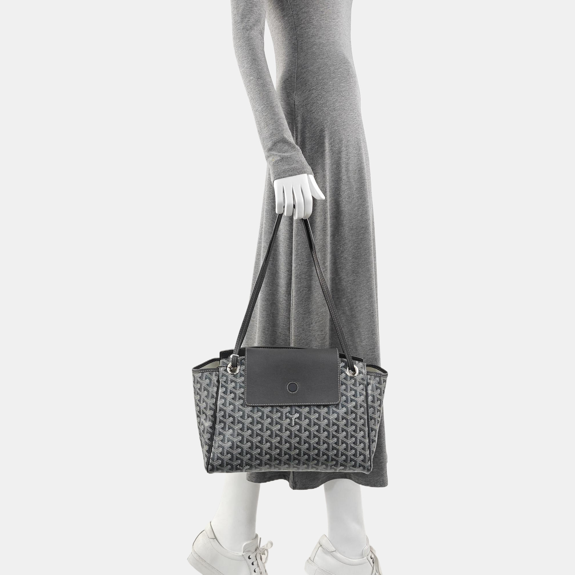 Rouette PM Coated Canvas Gray