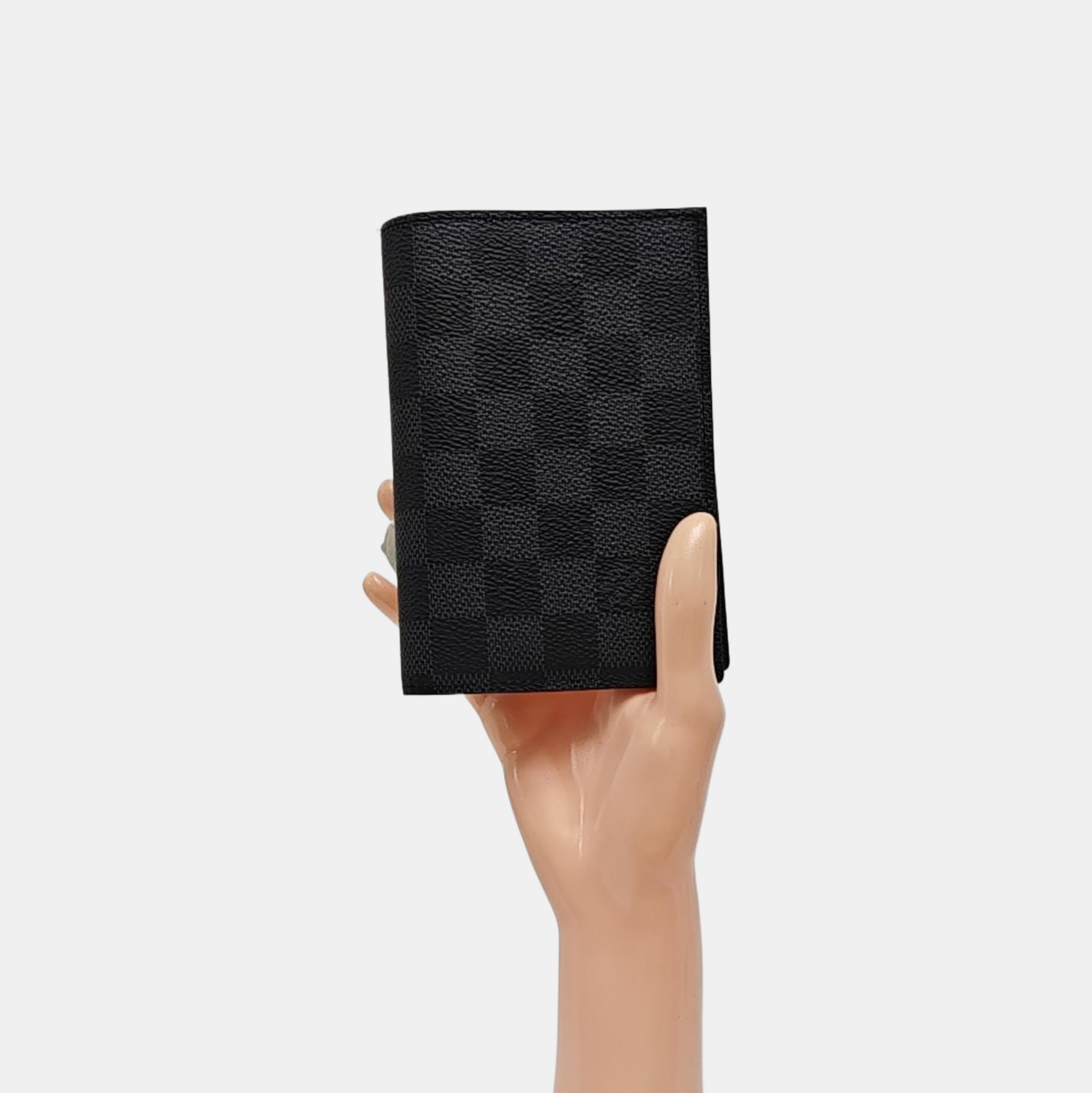 SMART Damier Graphite Coated Canvas Gray Card Holder