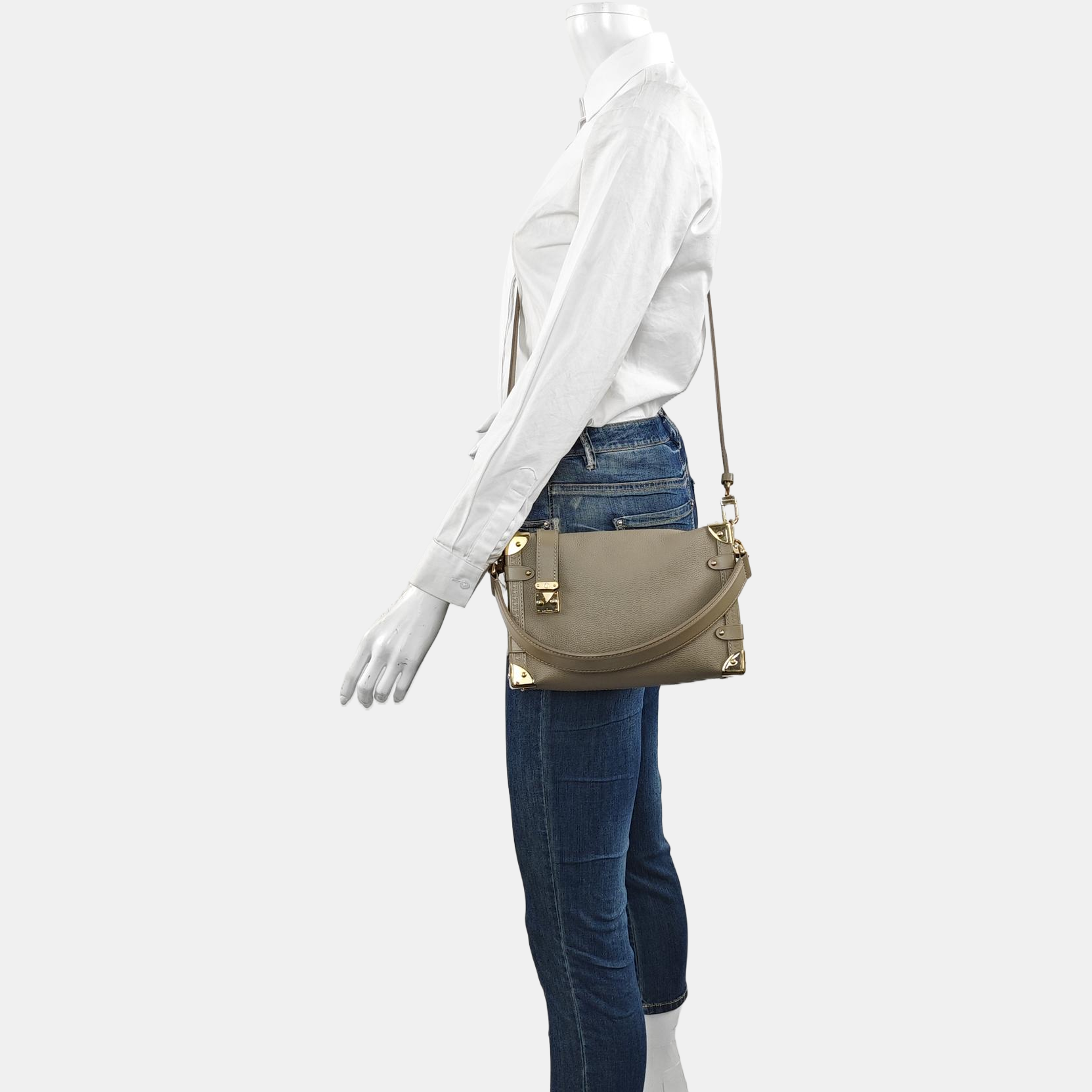 SIDE TRUNK MM Calfskin Gray