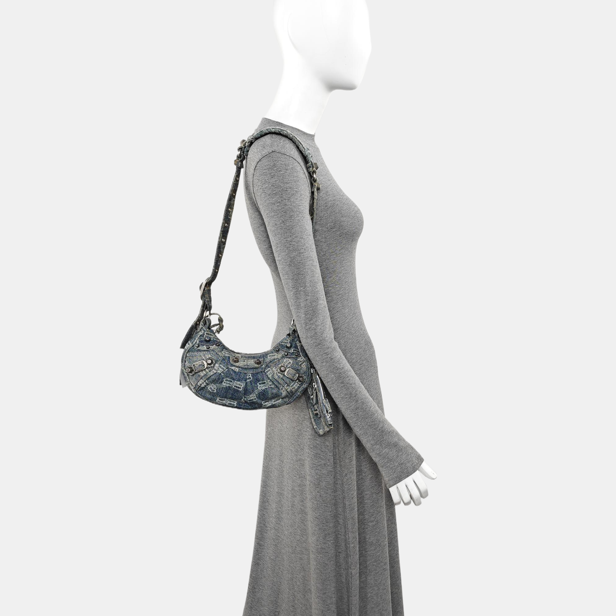 Le Cagole Small Denim Blue
