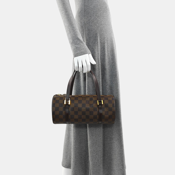 PAPILLON 26 Damier Ebene Coated Canvas Brown