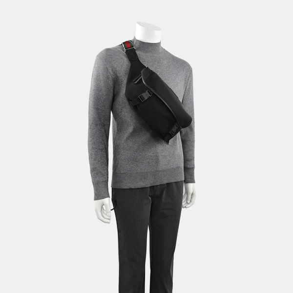 Fabric Belt Bag Black