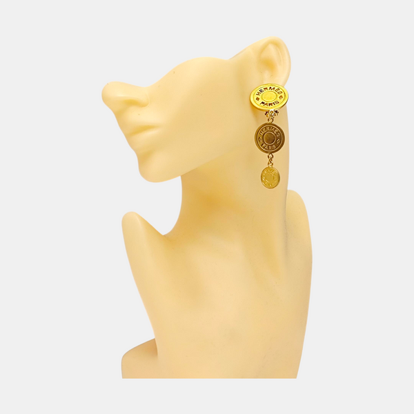 Metal Gold Clip On Earrings
