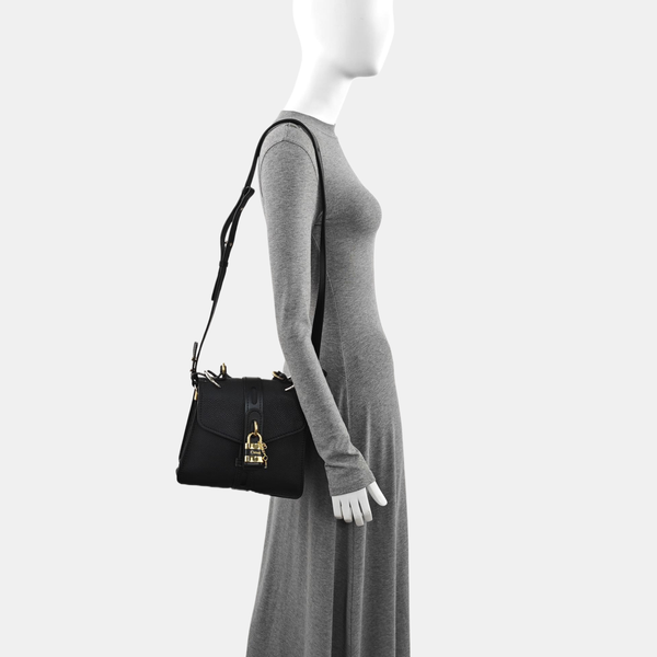 Aby Small Calfskin Black