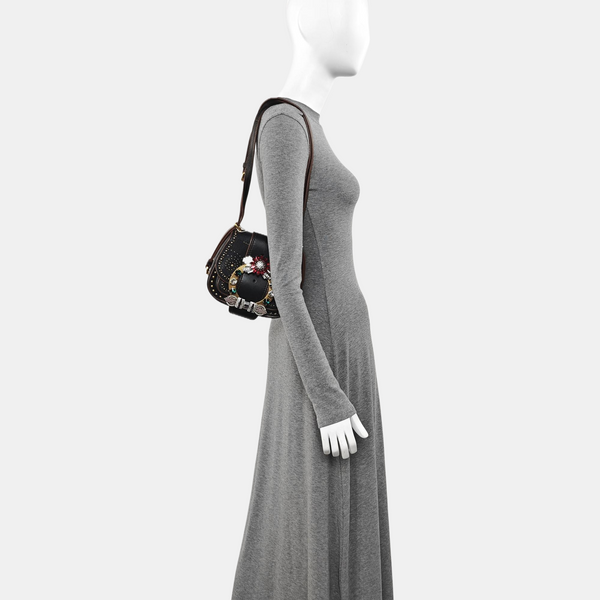 Miu Lady Calfskin Black