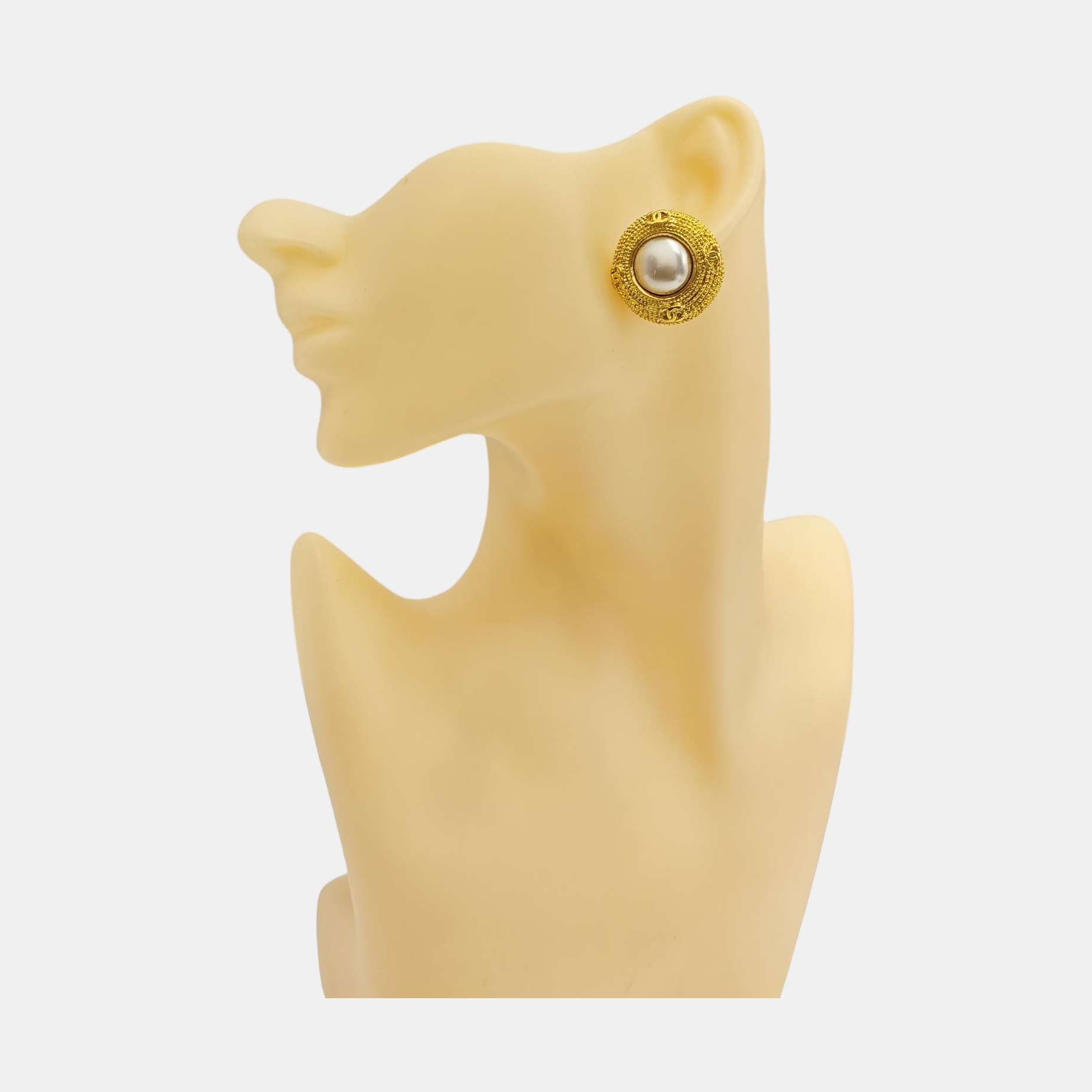 Metal Gold Clip On Earrings