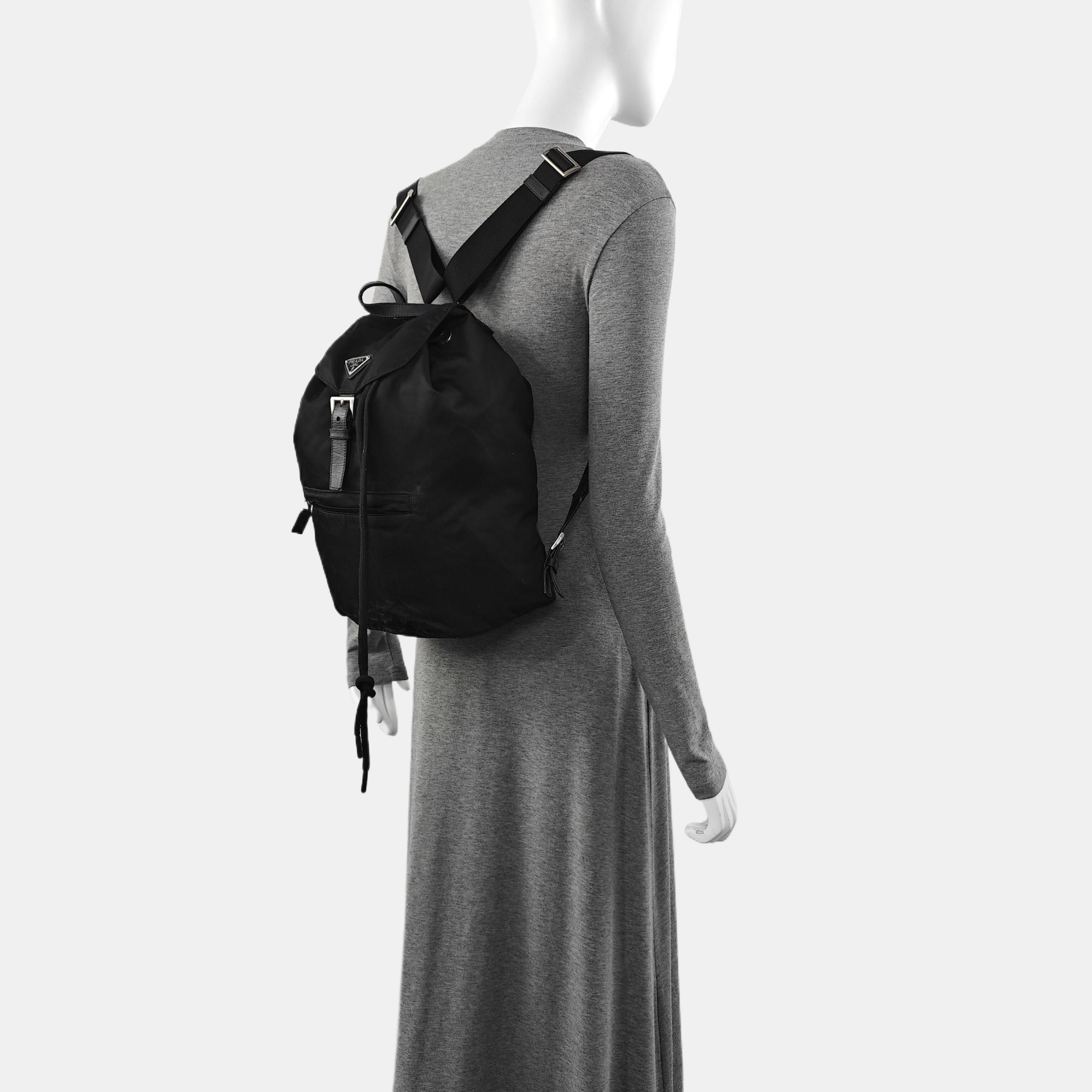 Nylon Backpack Black