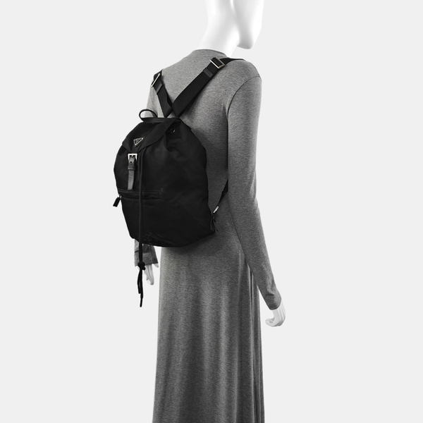 Nylon Backpack Black