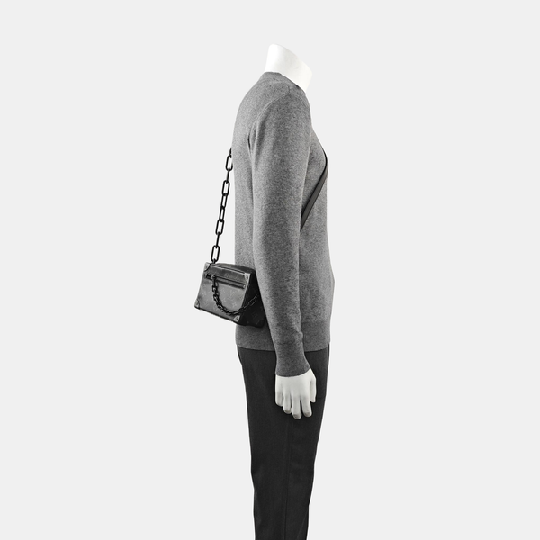 SOFT TRUNK Mini Monogram Coated Canvas Black