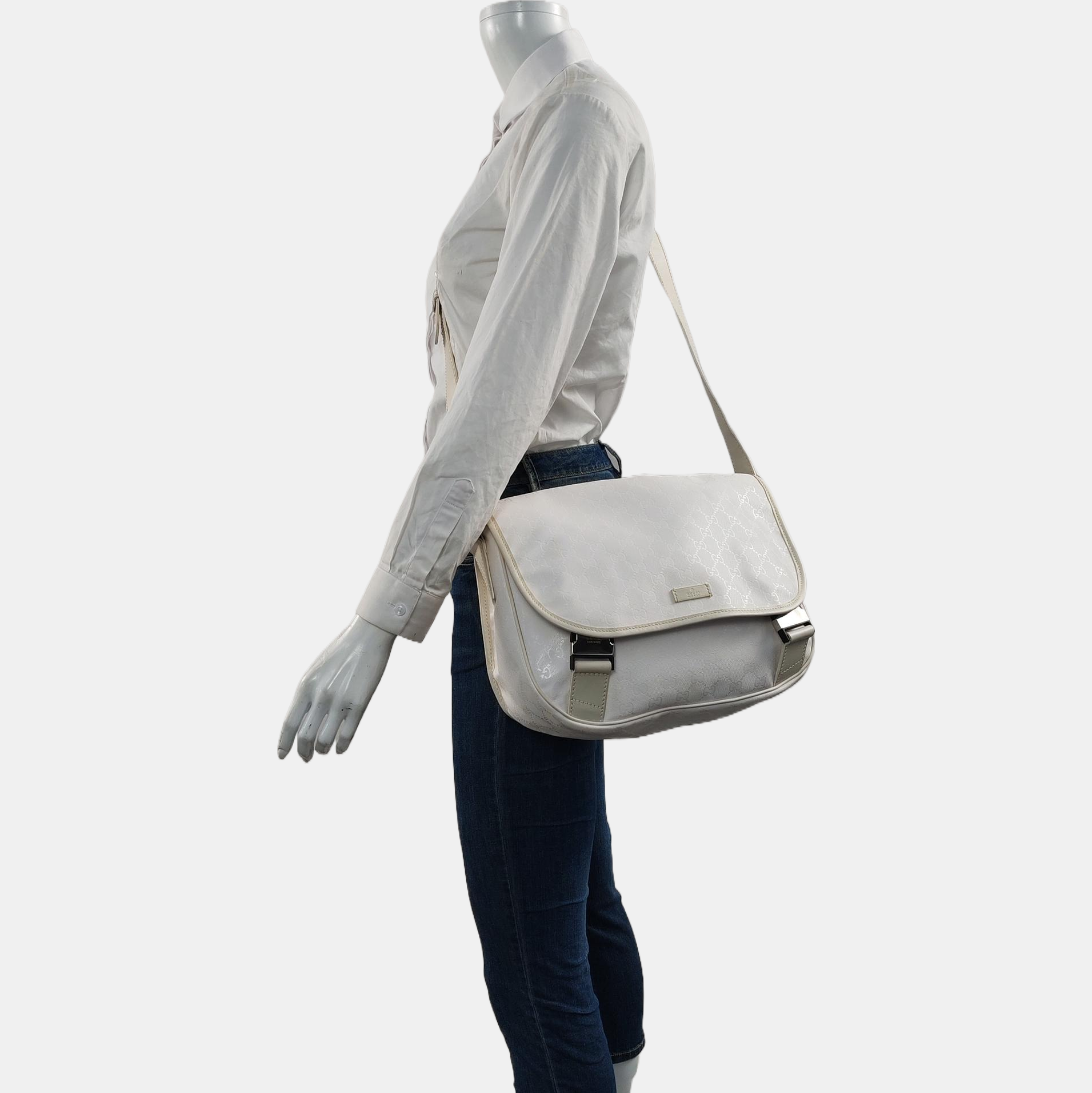 Monogram Coated Canvas White