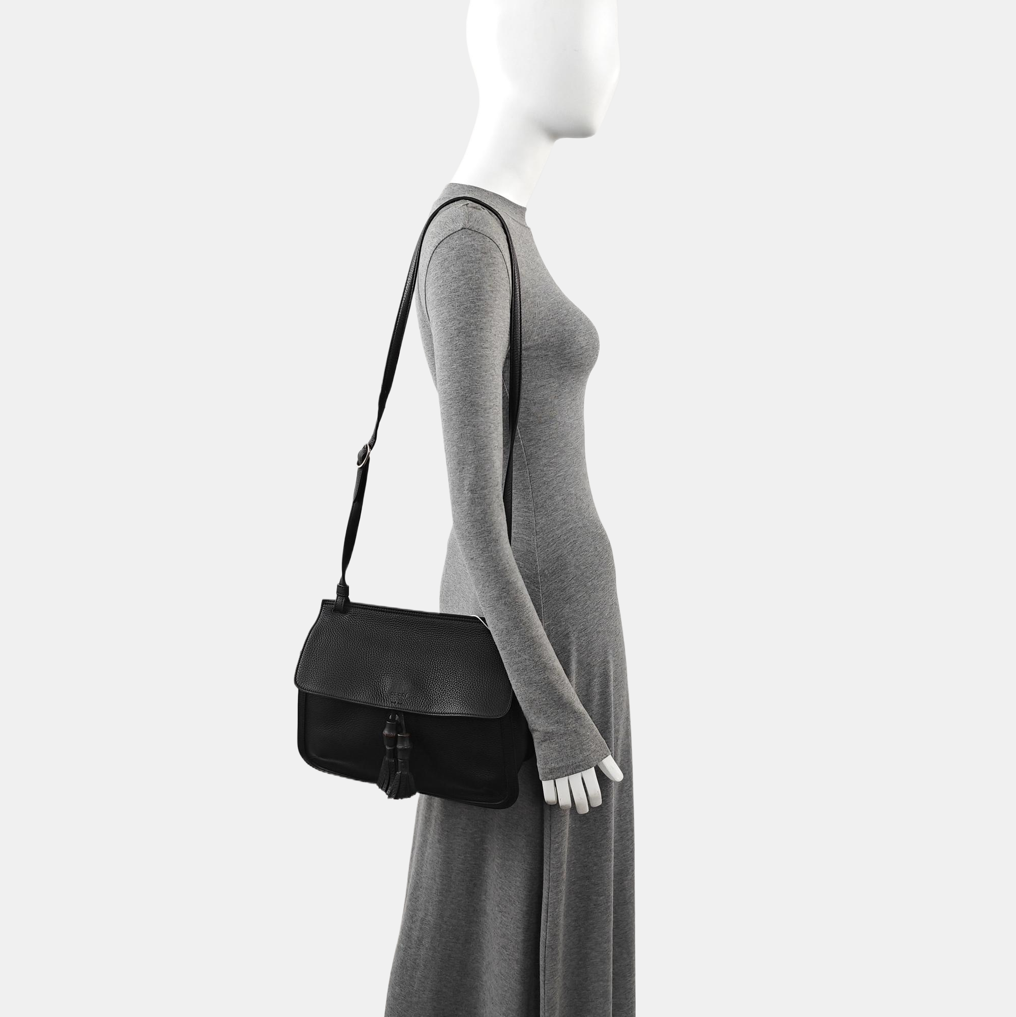 Bamboo 1947 Medium Calfskin Black
