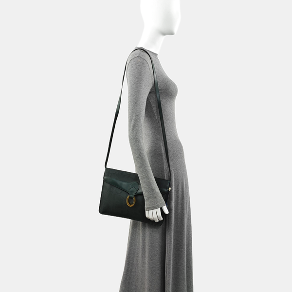 Special Material Shoulder Bag Green