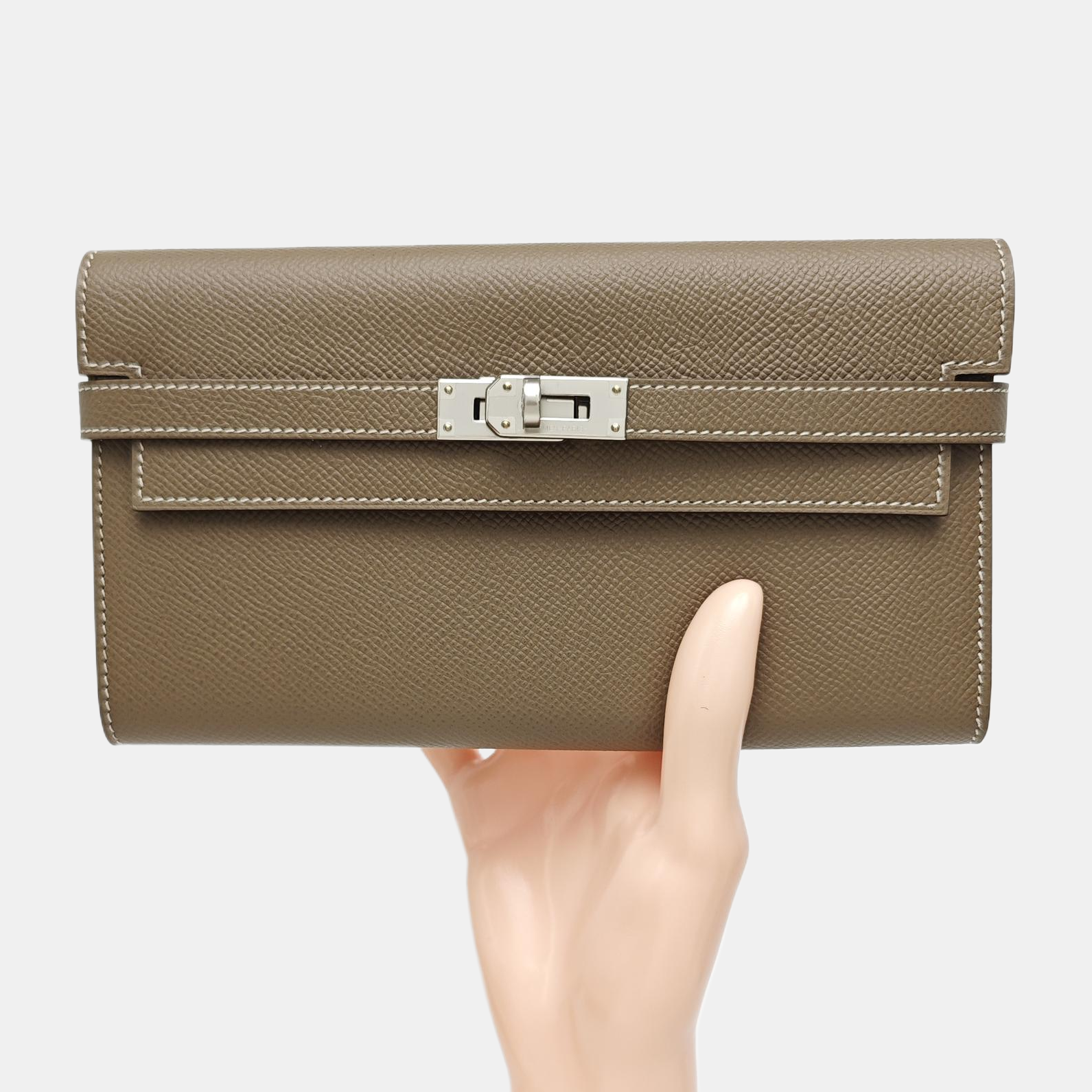 Kelly 20 Epsom Gray Wallet