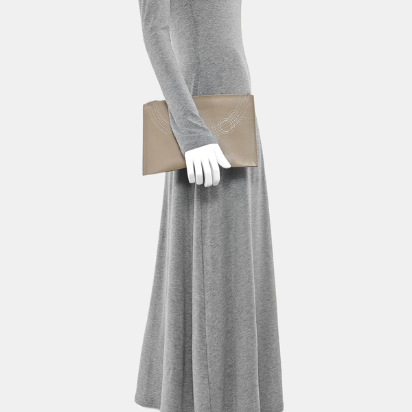 Calfskin Clutch Gray