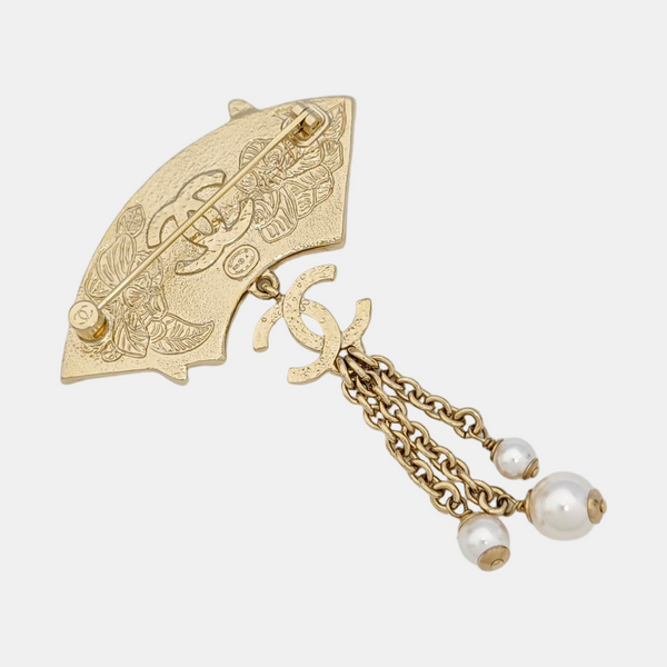 Metal Gold Brooch