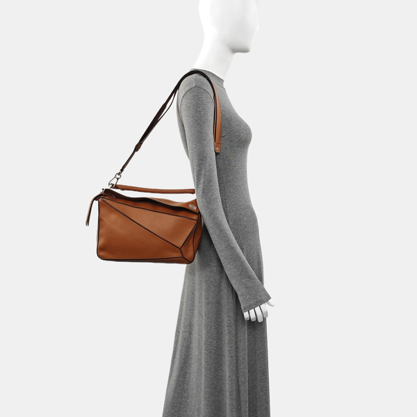 Puzzle Medium Calfskin Brown
