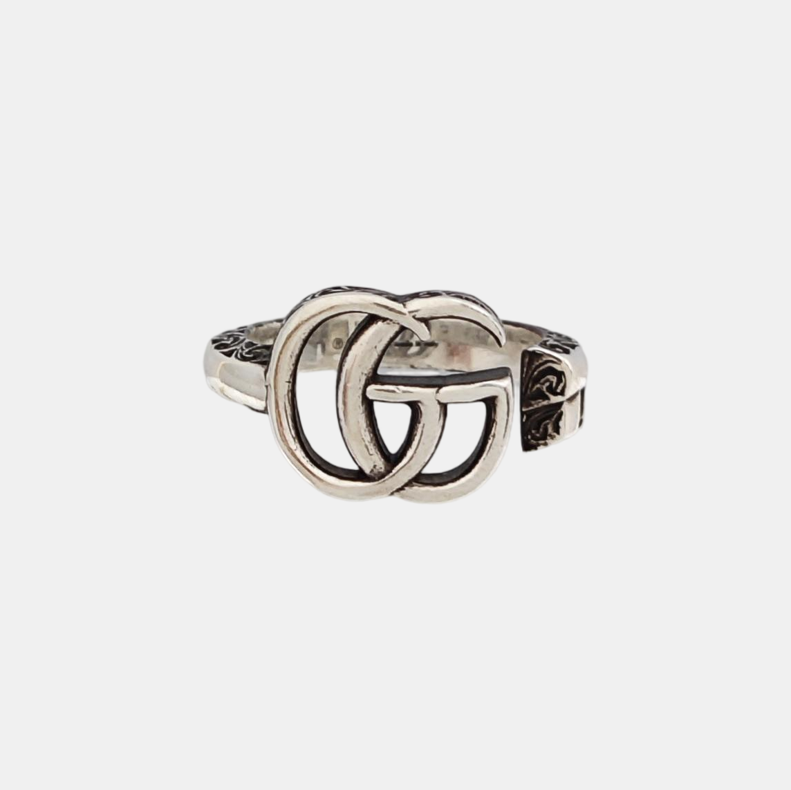 GG Running 925 Sterling Silver Ring EU 50