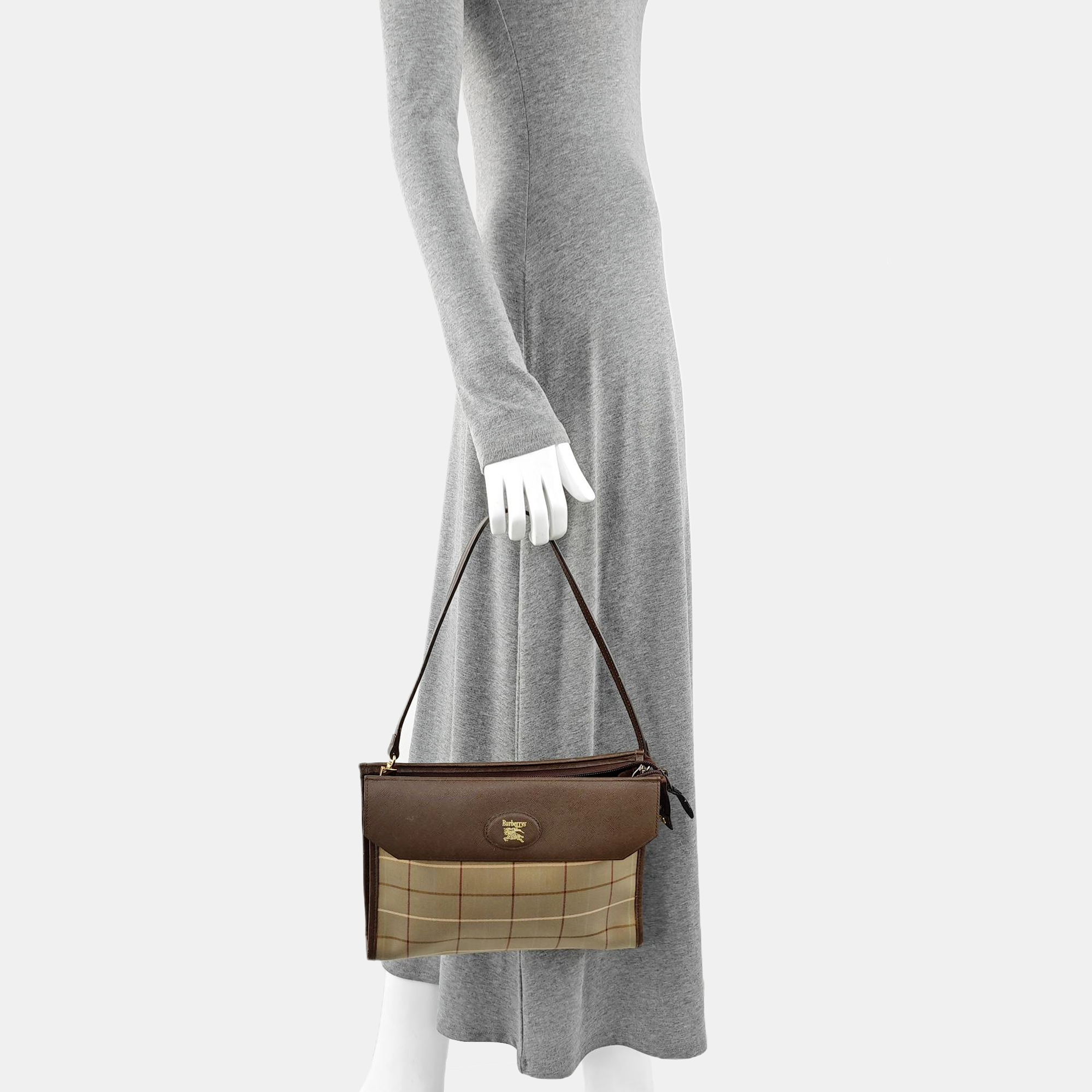 Canvas Shoulder Bag Brown