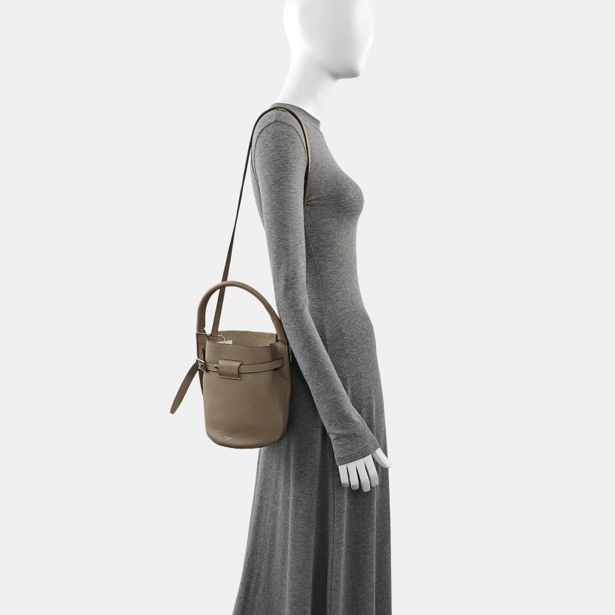 BIG BAG Nano Calfskin Gray
