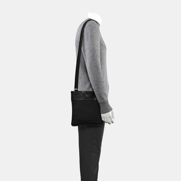 Fabric Shoulder Bag Black