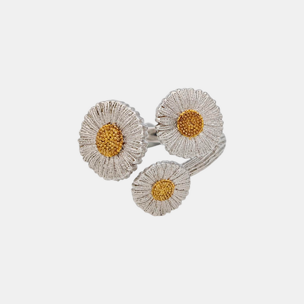 BLOSSOMS 925 Sterling Silver Ring EU 58