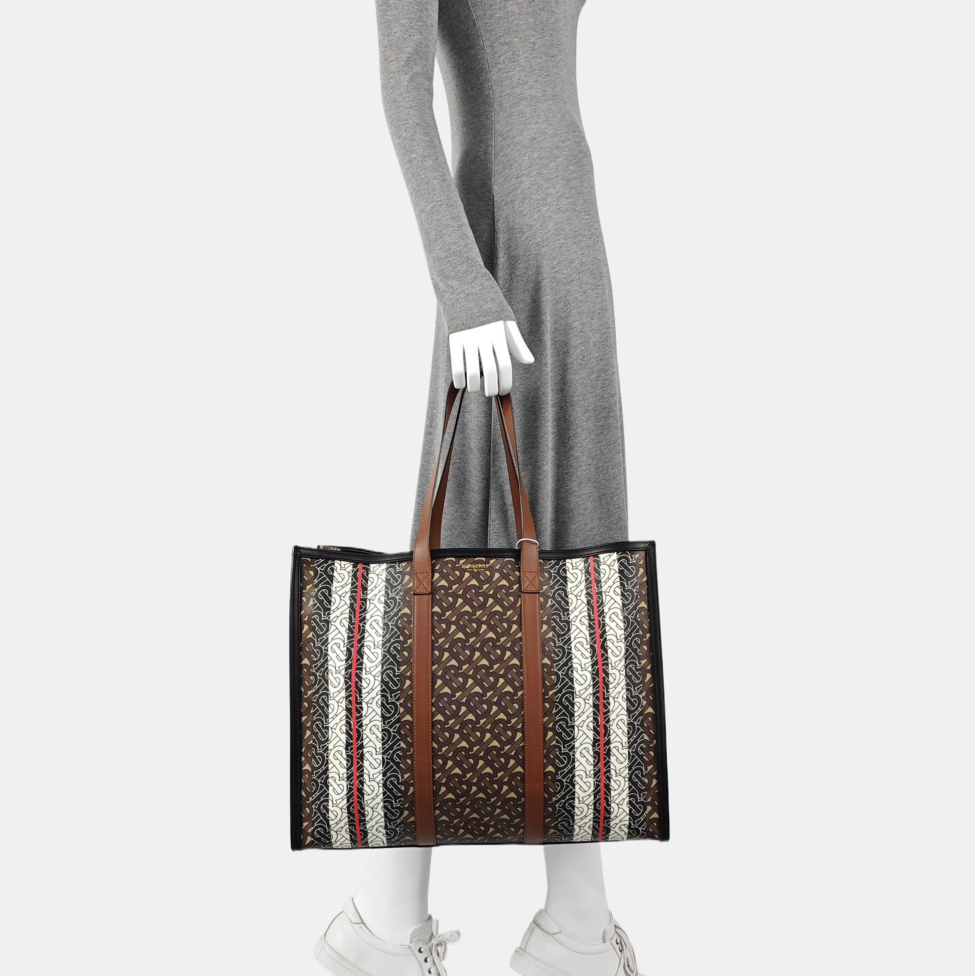 MONOGRAM Large Coated Canvas Brown