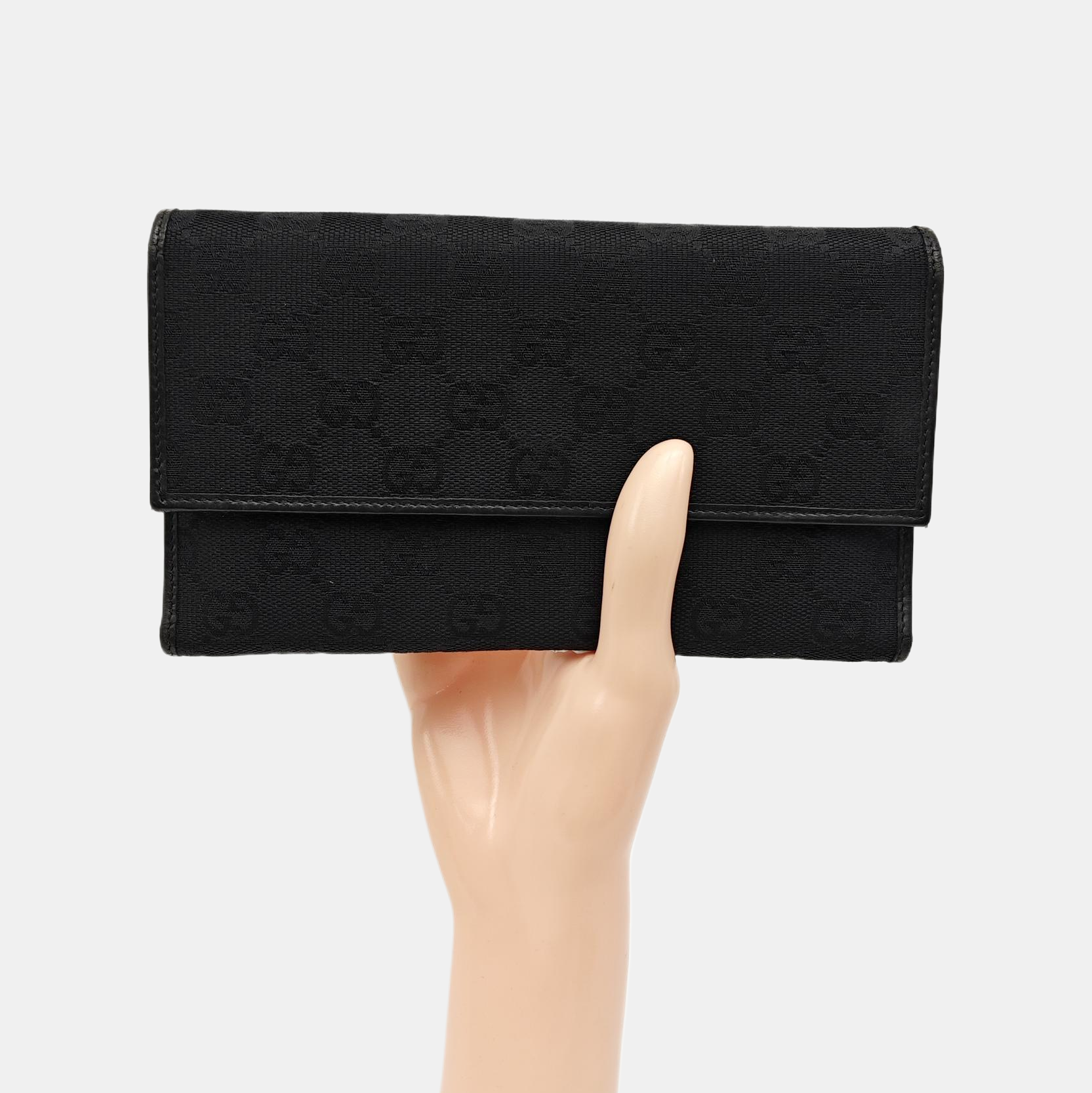 Monogram Canvas Wallet Black