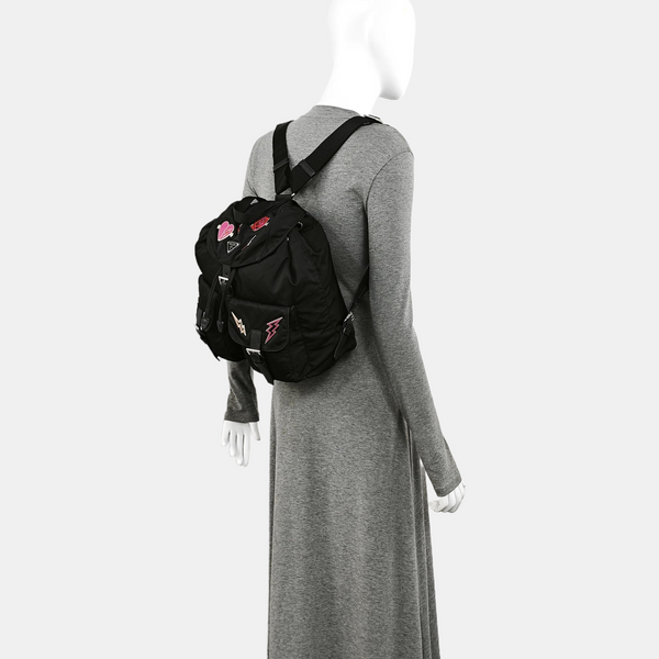 Nylon Backpack Black