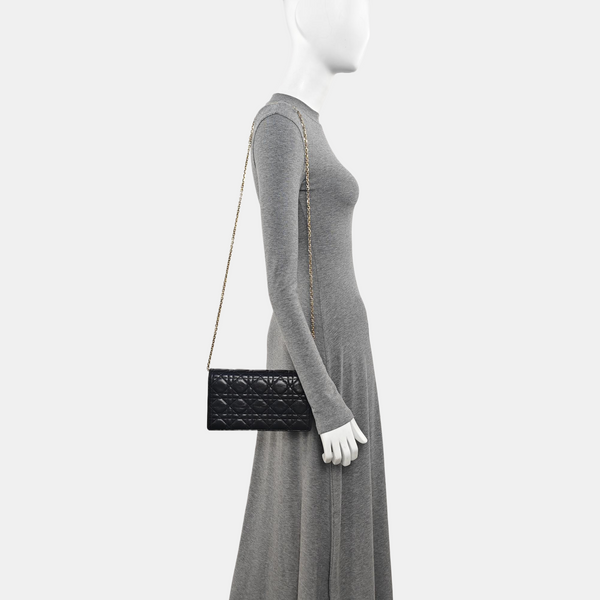 Lady Dior Small Cannage Lambskin Black