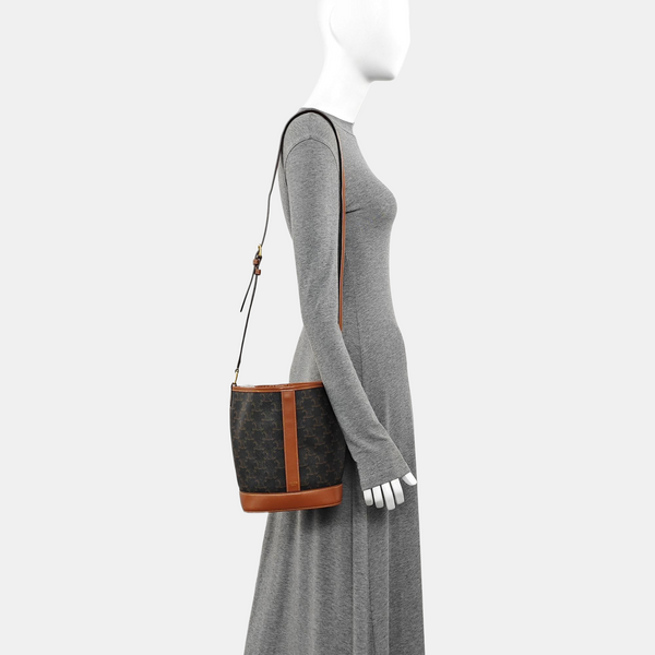 TRIOMPHE CANVAS Small Coated Canvas Brown