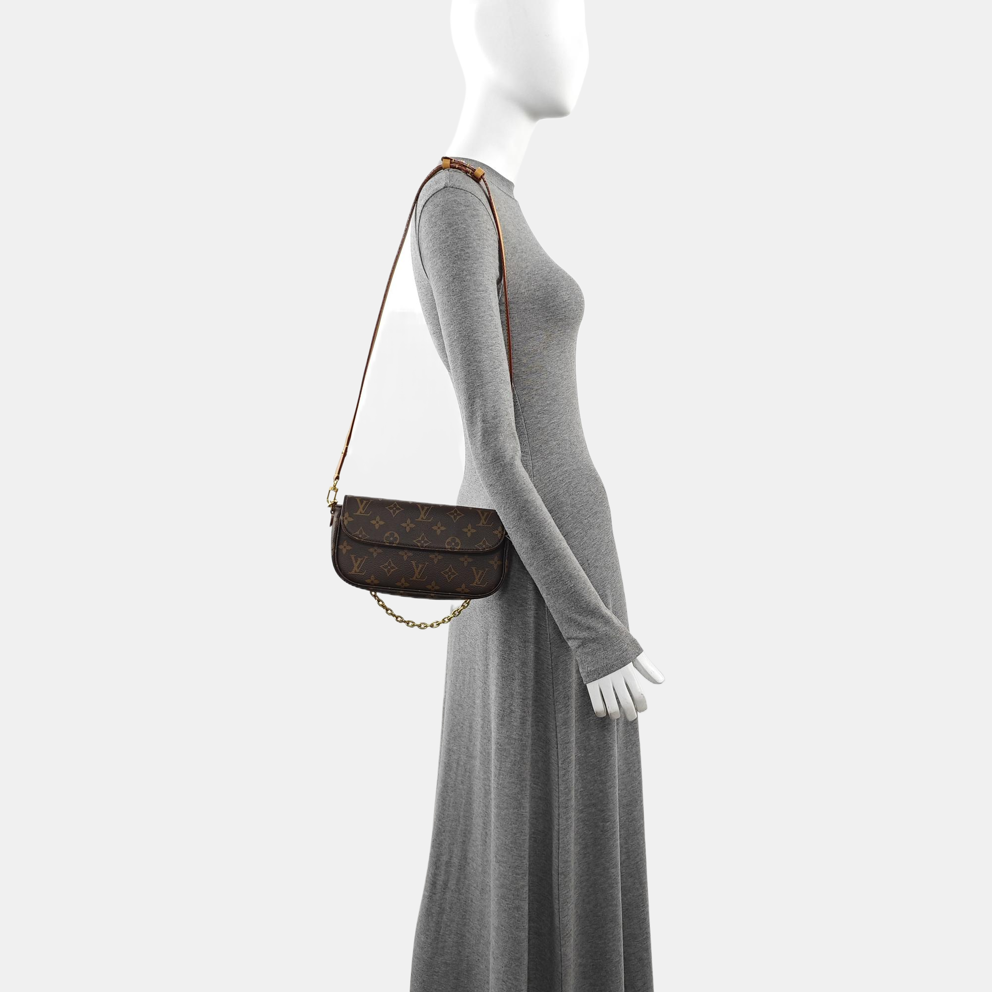 IVY Monogram Coated Canvas Brown