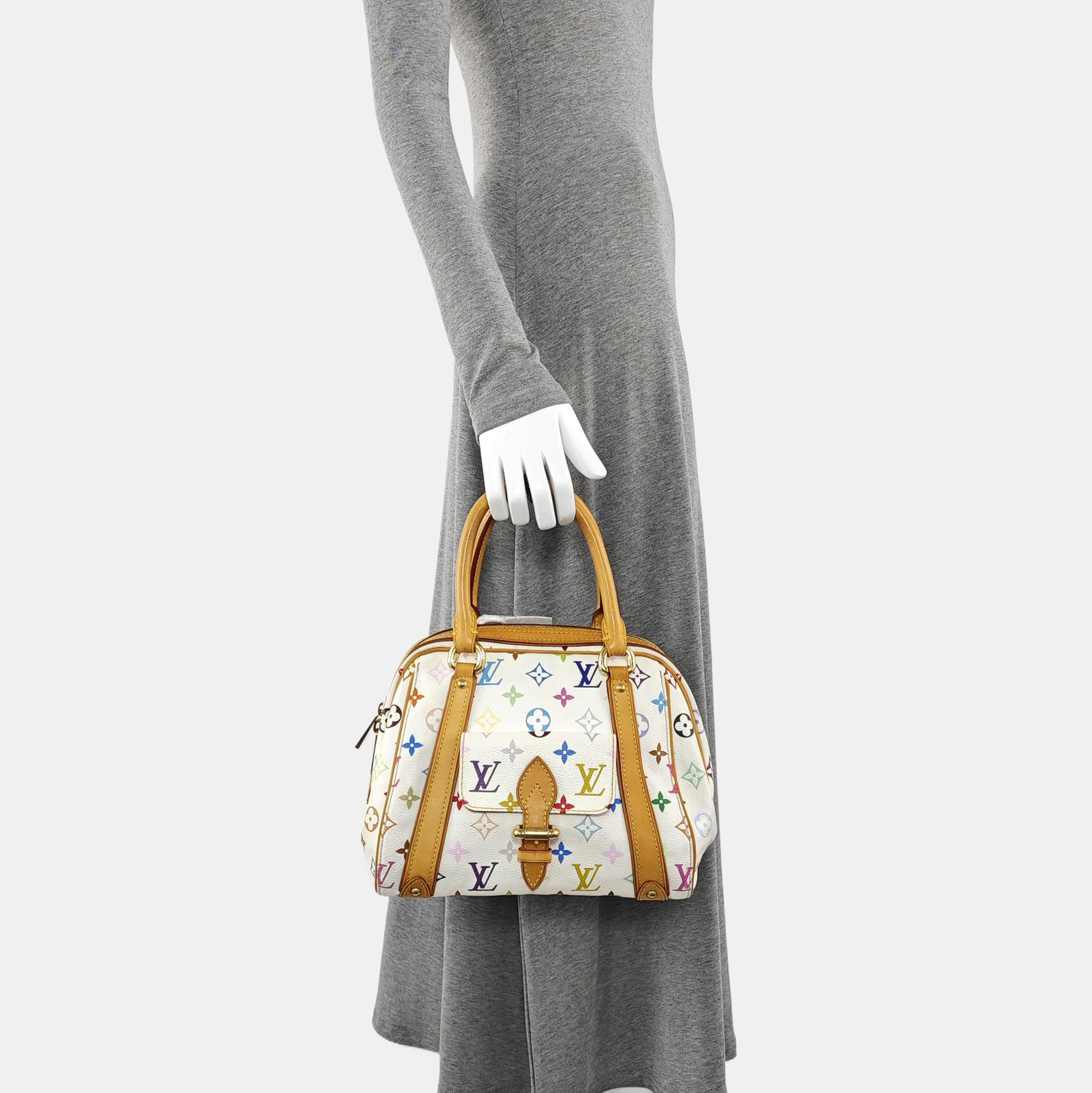 LV × TM PRISCILLA Monogram Coated Canvas White