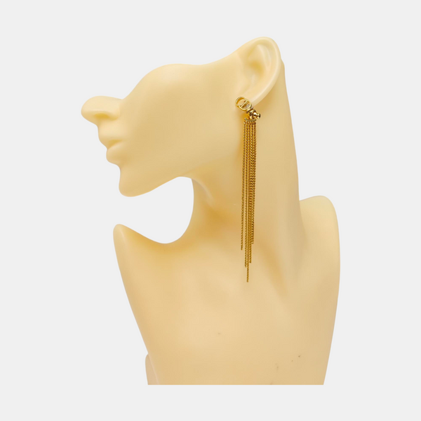 Danseuse Etoile Brass Gold Stud Earrings