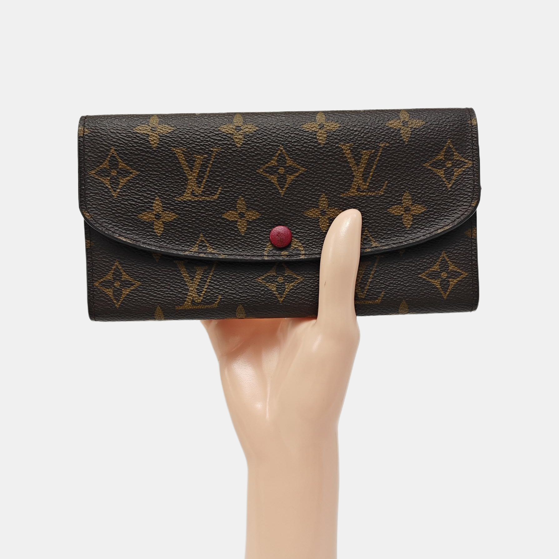 EMILIE Monogram Coated Canvas Brown
