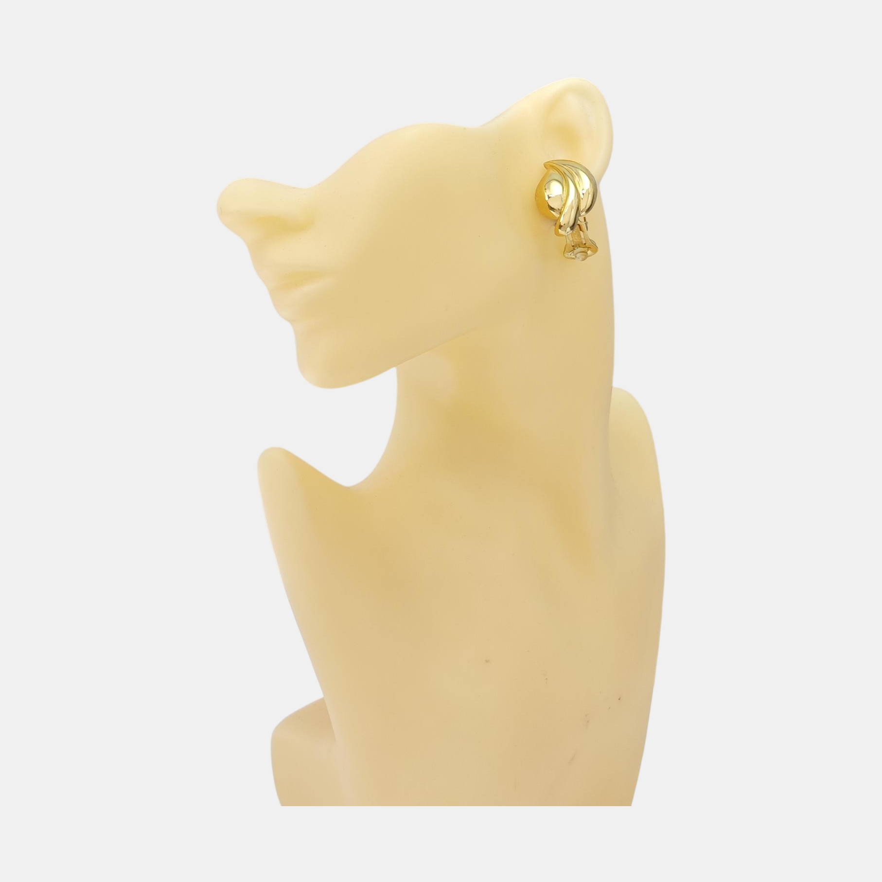 Metal Gold Clip On Earrings