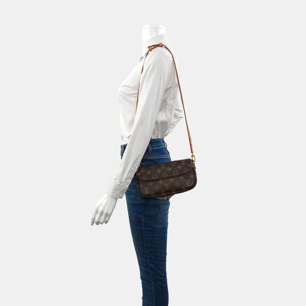 IVY Monogram Coated Canvas Brown